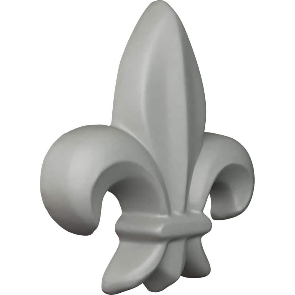 Swindon White Polyurethane Fleur de Lis Onlay Scroll