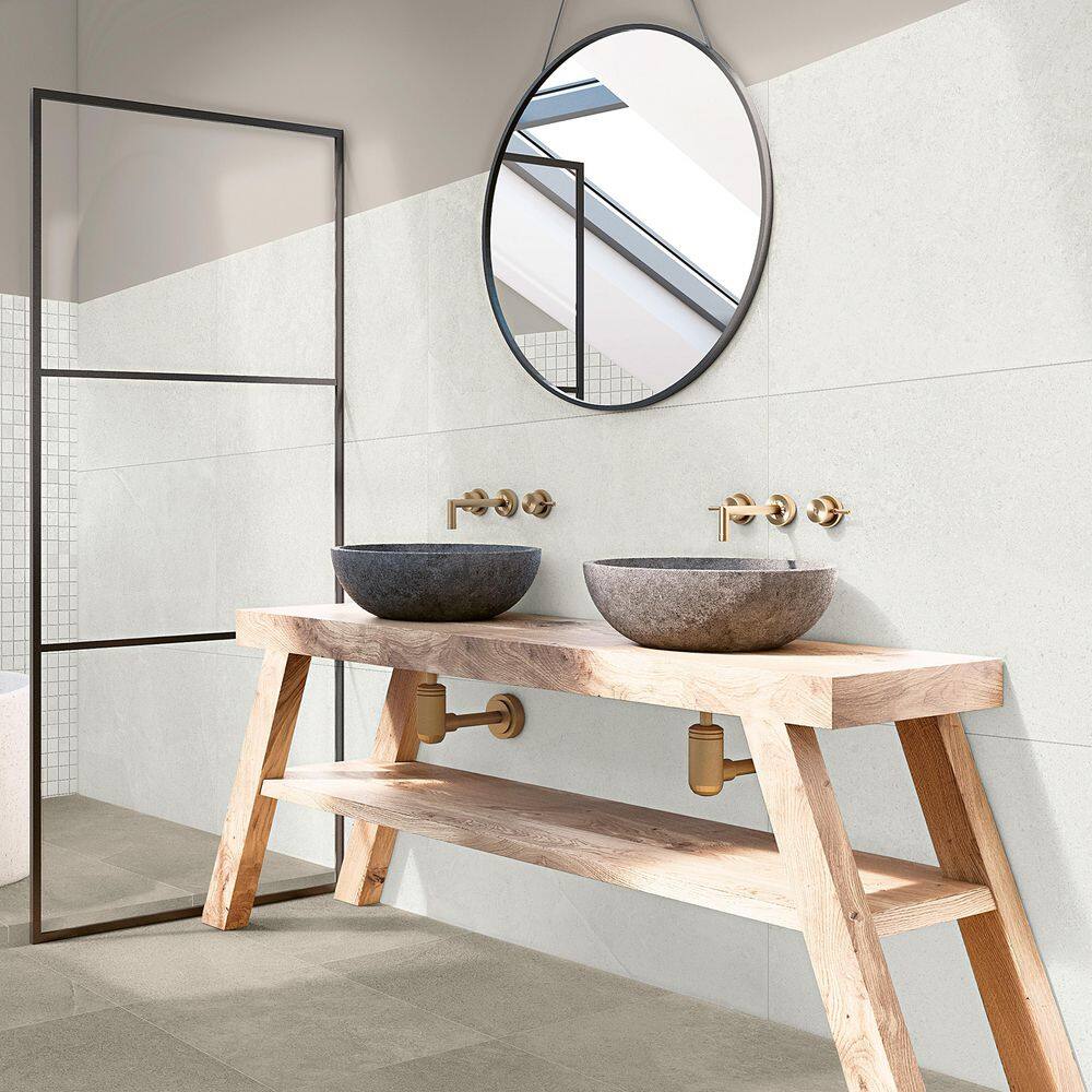 Large Format 23.62 in. x 47.24 in. Matte Porcelain Floor and Wall Tile (15.49 Sq. Ft. / Case)