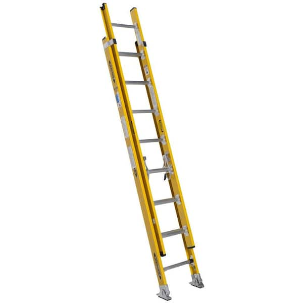 Werner 16 ft. Fiberglass Round Rung Extension Ladder with 375 lb. Load Capacity Type IAA Duty Rating