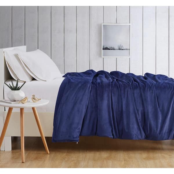 London Fog Weighted Blue Throw Blanket LFWGHTBLKTBLU The Home Depot