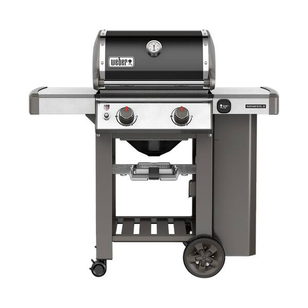 Weber Genesis II E-210 2-Burner Propane Gas Grill in Black with Built-In Thermometer