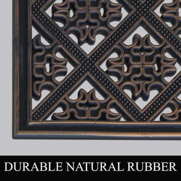 A1HC Rubber Coir Albena Monogrammed Doormat 24X36, Bronze - On Sale - Bed  Bath & Beyond - 29063003
