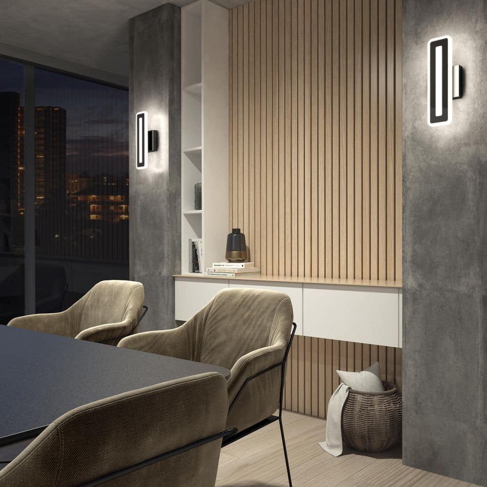 Evasion Black Outdoor Hardwired Integrated LED Wall Sconce Cylinder Light price history on PriceWatchPro