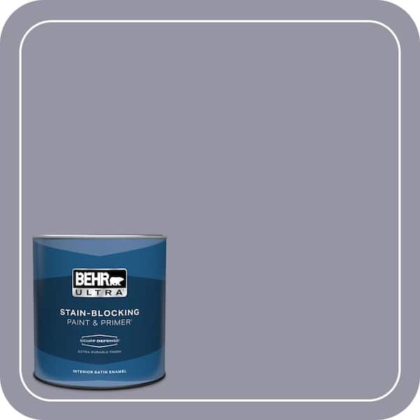 BEHR ULTRA 1 qt. #640F-5 Ash Violet Extra Durable Satin Enamel Interior Paint & Primer