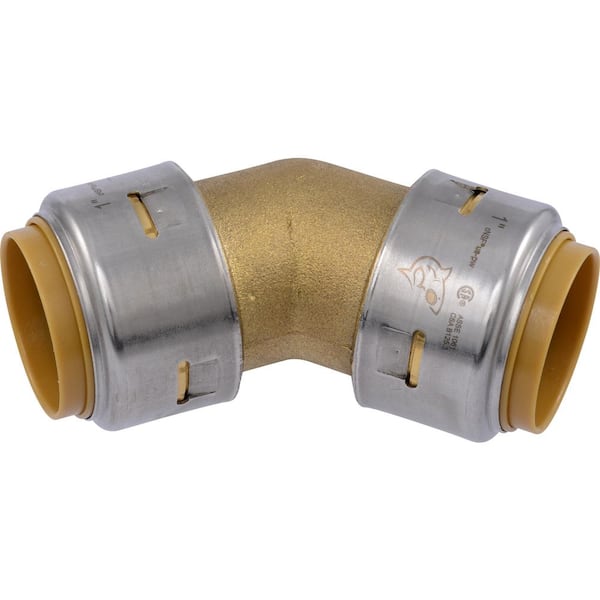 SharkBite Max 1 in. Push-to-Connect Brass 45° Elbow Fitting