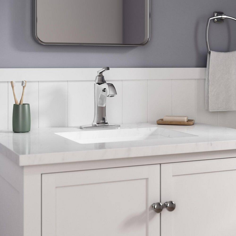 Belmeade Chrome Single-Handle Bathroom Faucet with Drain Assembly