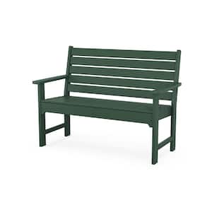 Monterey Bay 48 in. 2-Person Rainforest Canopy Plastic Outdoor Bench
