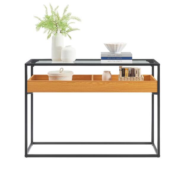 DANYA B Saarinen 15.875 in. x 43.625 in. Golden Oak Two