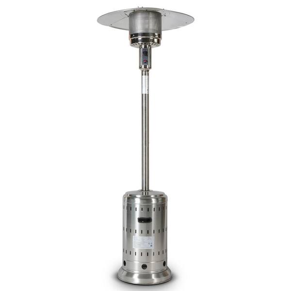 46,000 BTU Mushroom Outdoor Metallic Cover Patio Heater with 2  Smooth-Rolling Wheels, Hose Set Homedepot Patio Heaters KL-HT04SS - The Home  Depot