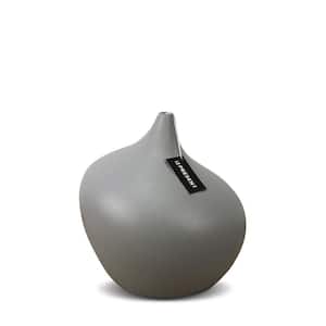 Dame Ceramic Vase In Light Gray Matte 8.6 in. Height