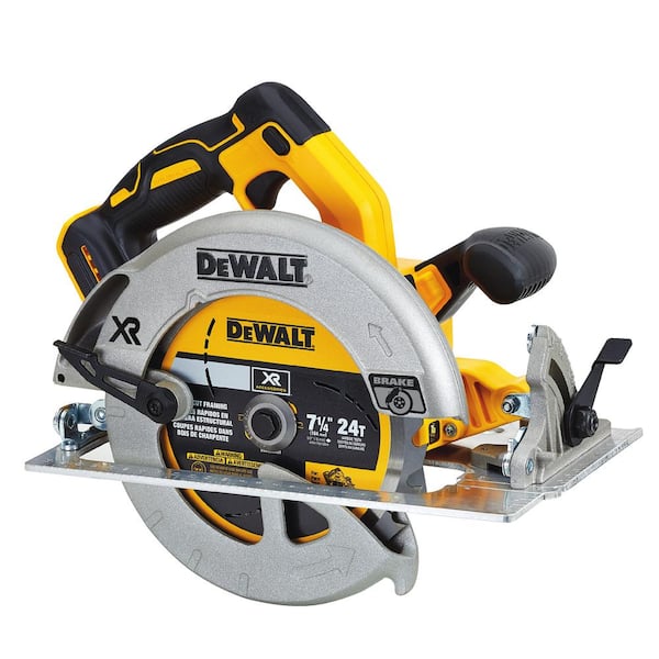 20V MAX XR Cordless Brushless 7-1/4 in. Circular Saw (Tool Only) & FLEXVOLT 7-1/4 in. 24 Tooth Circ Saw Blades (3 Pack)