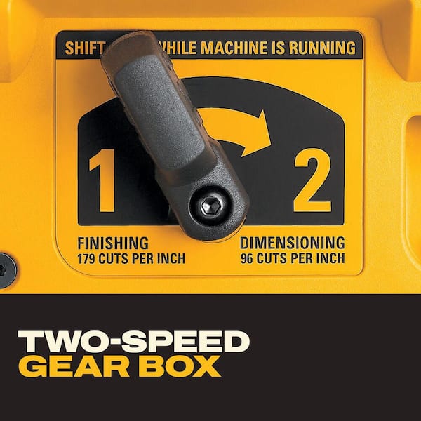 DEWALT 15 Amp Corded 13 in. Heavy-Duty 2-Speed Bench Planer with