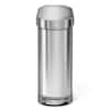 simplehuman 45-Liter Fingerprint-Proof Brushed Stainless Steel Butterfly  Step-On Trash Can CW1897 - The Home Depot