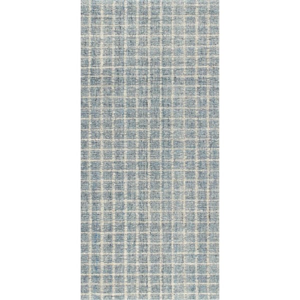 Conall Hand Micro Hooked Wool Slate 3 ft. x 8 ft. Indoor Runner Rug