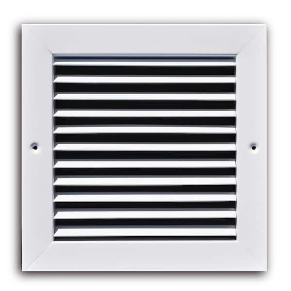 Everbilt 8 In X 8 In White Steel Return Air Grille H27008x08 The Home Depot 7230