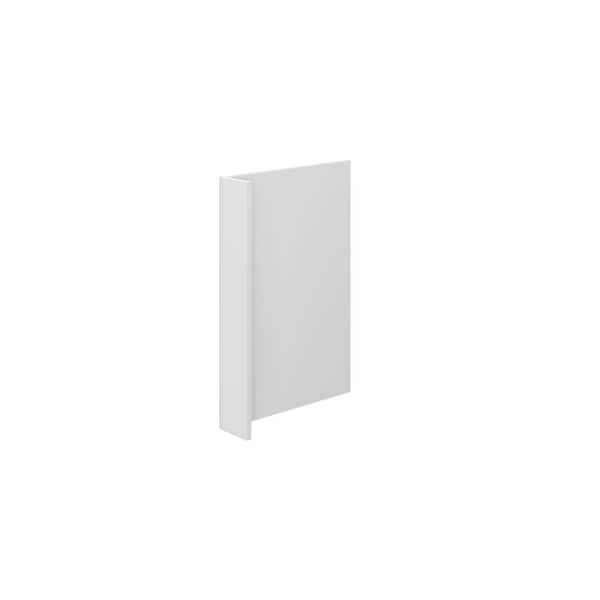 Unbranded Bedford Shaker 3 in. W x 34.5 in. H x 24 in. D in Painted White Dishwasher Panel w/3 in. Return in Assembled Base