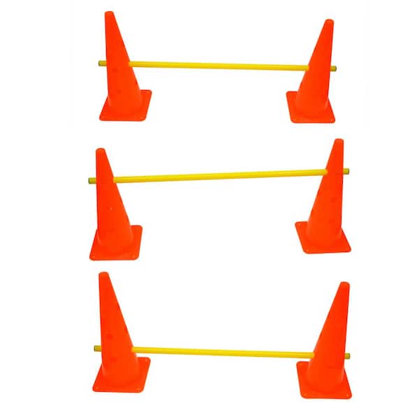 Agility Training Cone Hurdle Pole Set Equipment