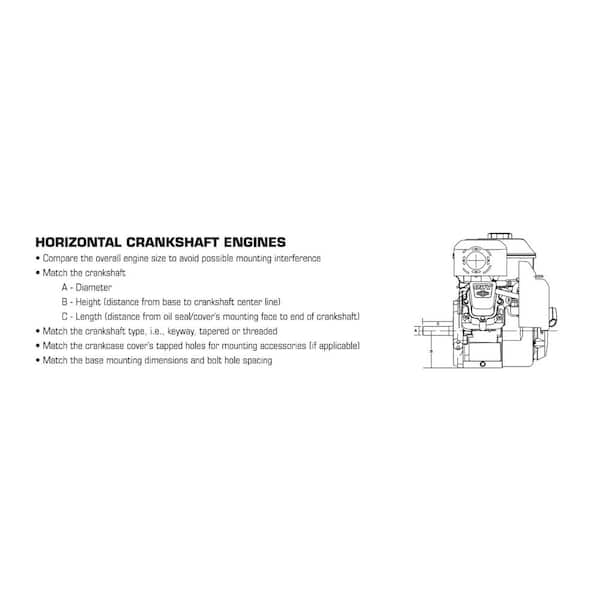 Briggs & Stratton 950 Series 205cc Horizontal Engine 130G32-0022