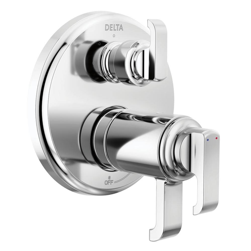 Tetra TempAssure 2-Handle Wall-Mount Valve Trim Kit 3-Setting Int. Div. in Lumicoat Chrome (Valve Not Included) price history on PriceWatchPro