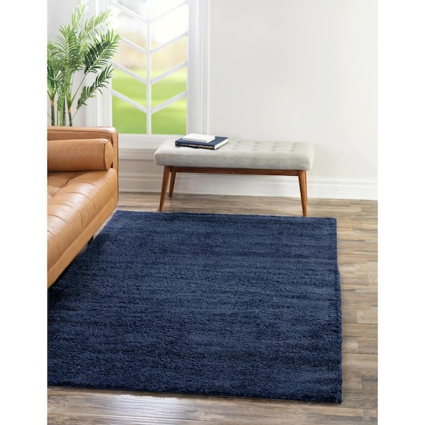 Solo Calabasas Navy Blue 10' 0 x 13' 0 Area Rug