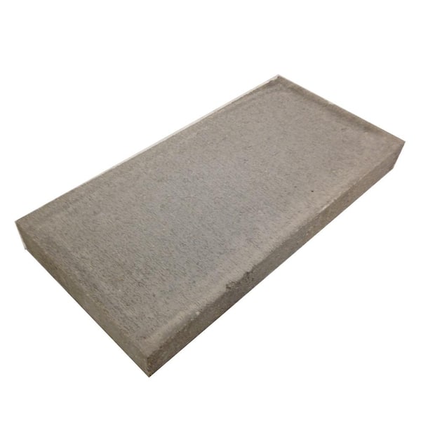 Unbranded 8 in. x 2 in. x 16 in. Concrete Top Cap Block