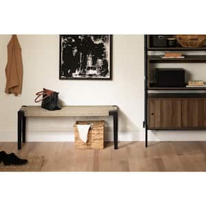 Balka Beige and Black 47.25 in. Bench