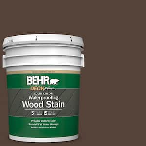 5 gal. #PFC-25 Dark Walnut Solid Color Waterproofing Exterior Wood Stain