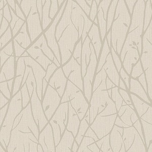 Kaden Beige Branches Paper Strippable Wallpaper (Covers 57.8 sq. ft.)