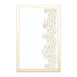 When You Love Have, Gold Frame, Magnetic Memo Board
