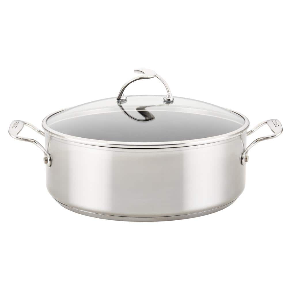 Cook N Home Stock Pot with Lid, Basics Stainless Steel Casserole