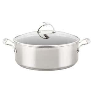 7.5 qt. Silver Stainless Steel Stock Pot with Lid