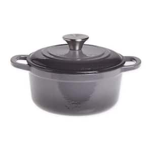 2 qt. Enameled Cast Iron Dutch Oven With Lid In Grey