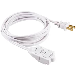 6 ft. 2-Wire 16-Gauge Polarized Indoor Extension Cord, White