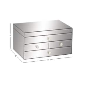 Silver Glam Jewelry Box