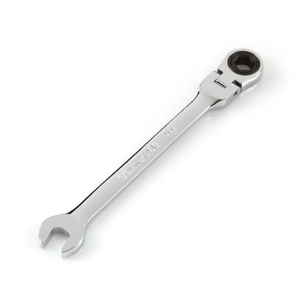 TEKTON 9 mm Flex-Head Ratcheting Combination Wrench