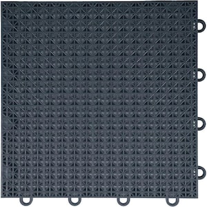 Flooring Inc Gray ProGame Outdoor Court Tiles, 12 in. x 12 in. (40 Tiles, 40 sq. ft.)