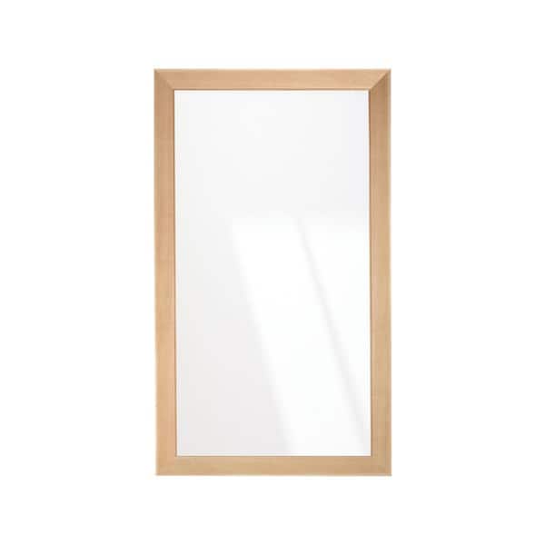 BrandtWorks Natural Maple Elegance Framed Mirror 32 in. W x 55 in. H