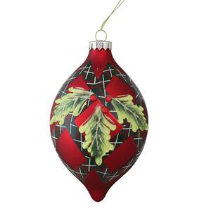 KC80238642 Elegant Details about   Holiday Lane Glass Gray Finial Ornament