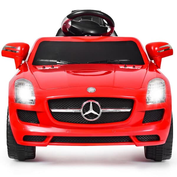 Kids Ride on Car Mercedes-Benz SLS with R/C Parental Remote Control MP3 Red