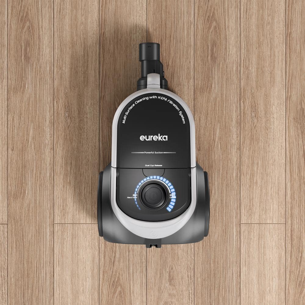 Eureka Silver Bagless Canister Vacuum with HEPA Filter for Pets