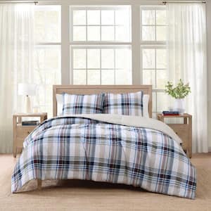 Tommy Hilfiger Dream Madras 3-Piece White/Blue/Red Cotton Full