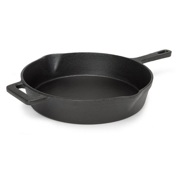 Ecolution Farmhouse 11 in. Cast Iron Frying Pan in Black