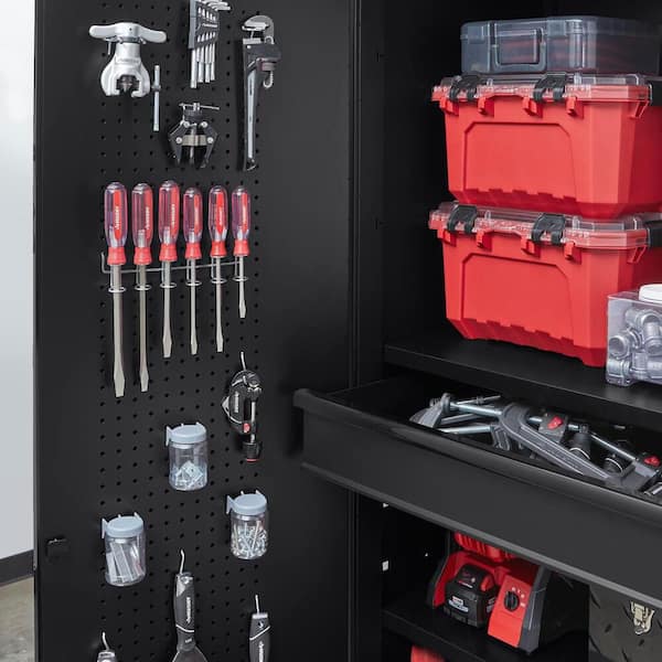 Husky 4-Piece Extra Wide Heavy Duty Welded Steel Garage Storage System