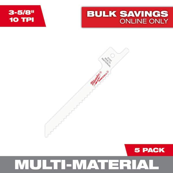 3-5/8 in. 10 TPI Metal Cutting SAWZALL Reciprocating Saw Blades (5-Pack)