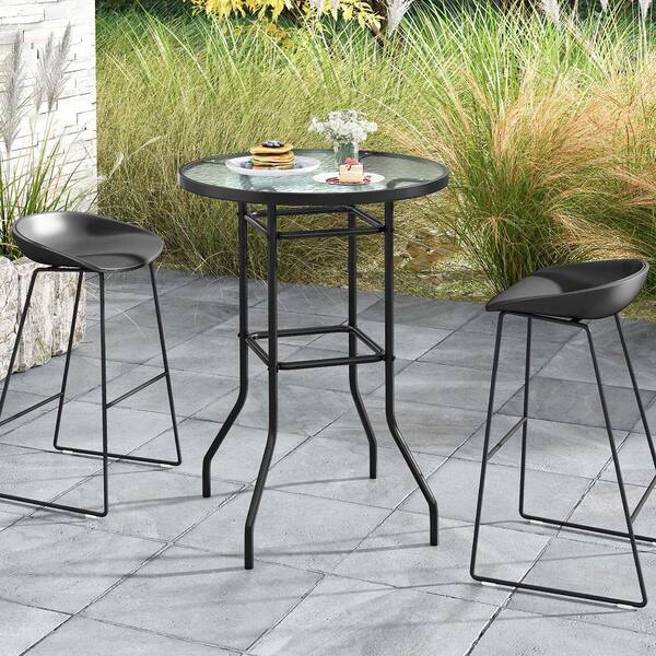 Bistro Table Outdoor Bar Top Tables Patio Bistro Set Small Outdoor