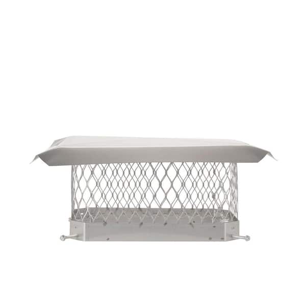 Shelter 9 in. x 13 in. Mesh Chimney Cap in Stainless Steel