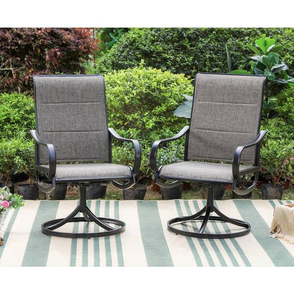 metal outdoor swivel chairs