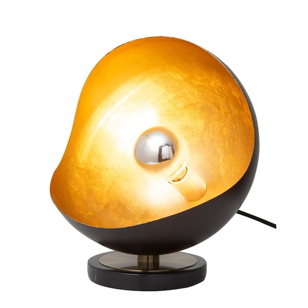 NOVA of California Luna 11.75 in. Black Gold Bella Accent Table Lamp