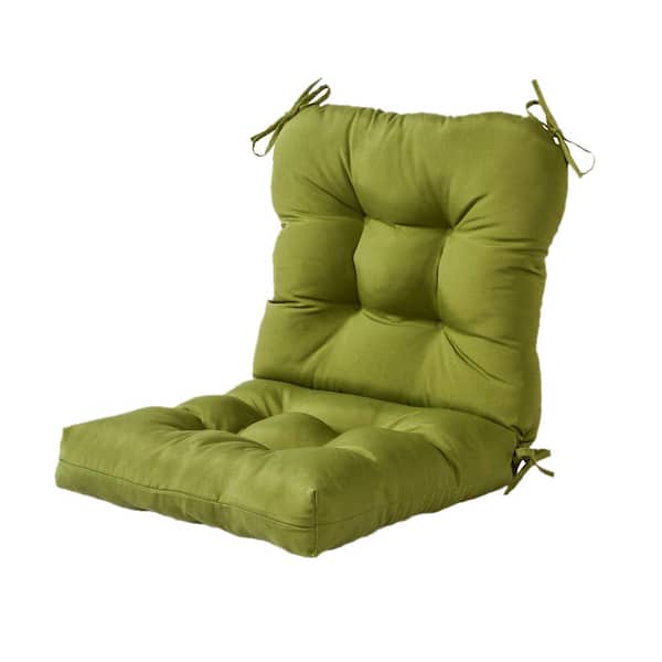Greendale Home Fashions Solid Summerside Green Outdoor Dining Chair Cushion
