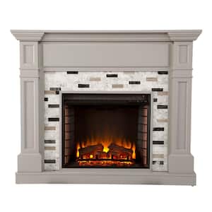 Tanderson 48 in. Electric Fireplace in Gray